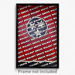 Walnut Grove Tennessee Poster (TN City Souvenir 11x17 Town Print)