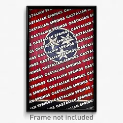Castalian Springs Tennessee Poster (TN City Souvenir 11x17 Town Print)