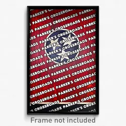 Parker's Crossroads Tennessee Poster (TN City Souvenir 11x17 Town Print)