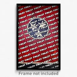 Finley Tennessee Poster (TN City Souvenir 11x17 Town Print)