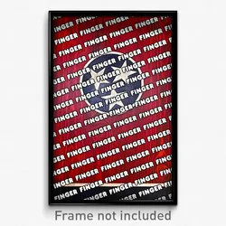 Finger Tennessee Poster (TN City Souvenir 11x17 Town Print)