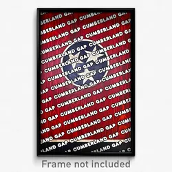 Cumberland Gap Tennessee Poster (TN City Souvenir 11x17 Town Print)