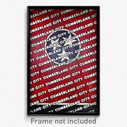Cumberland City Tennessee Poster (TN City Souvenir 11x17 Town Print)