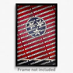 McLemoresville Tennessee Poster (TN City Souvenir 11x17 Town Print)
