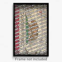 Boyes Hot Springs California Poster (CA City Souvenir 11x17 Town Print)