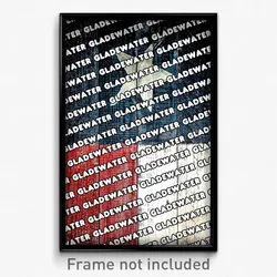Gladewater Texas Poster (TX City Souvenir 11x17 Town Print)