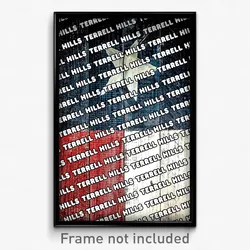 Terrell Hills Texas Poster (TX City Souvenir 11x17 Town Print)