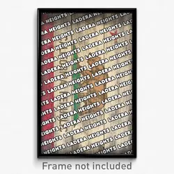 Ladera Heights California Poster (CA City Souvenir 11x17 Town Print)