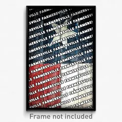 Farmersville Texas Poster (TX City Souvenir 11x17 Town Print)