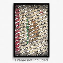 Las Flores California Poster (CA City Souvenir 11x17 Town Print)