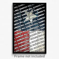 Carrizo Hill Texas Poster (TX City Souvenir 11x17 Town Print)