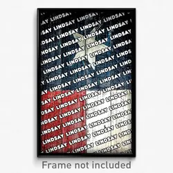 Lindsay Texas Poster (TX City Souvenir 11x17 Town Print)