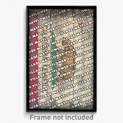 Mayflower Village California Poster (CA City Souvenir 11x17 Town Print)