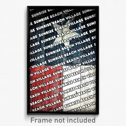 Sunrise Beach Village Texas Poster (TX City Souvenir 11x17 Town Print)