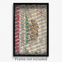 Tara Hills California Poster (CA City Souvenir 11x17 Town Print)