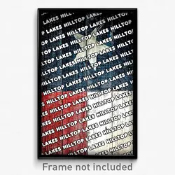Hilltop Lakes Texas Poster (TX City Souvenir 11x17 Town Print)