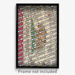 Willits California Poster (CA City Souvenir 11x17 Town Print)