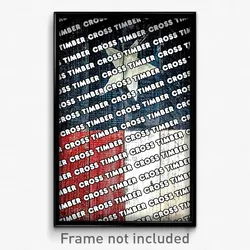 Cross Timber Texas Poster (TX City Souvenir 11x17 Town Print)