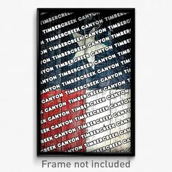 Timbercreek Canyon Texas Poster (TX City Souvenir 11x17 Town Print)