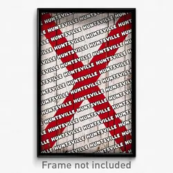Huntsville Alabama Poster (AL City Souvenir 11x17 Town Print)