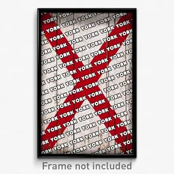 York Alabama Poster (AL City Souvenir 11x17 Town Print)