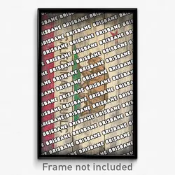 Brisbane California Poster (CA City Souvenir 11x17 Town Print)