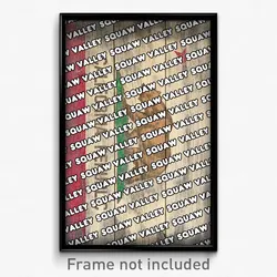 Squaw Valley California Poster (CA City Souvenir 11x17 Town Print)
