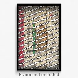 Granite Hills California Poster (CA City Souvenir 11x17 Town Print)