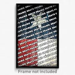 Grays Prairie Texas Poster (TX City Souvenir 11x17 Town Print)