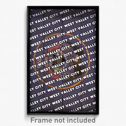 West Valley City Utah Poster (UT City Souvenir 11x17 Town Print)