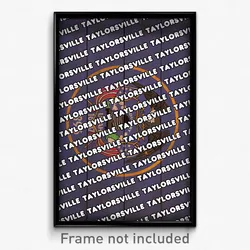 Taylorsville Utah Poster (UT City Souvenir 11x17 Town Print)
