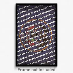 Eagle Mountain Utah Poster (UT City Souvenir 11x17 Town Print)