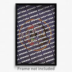 Saratoga Springs Utah Poster (UT City Souvenir 11x17 Town Print)