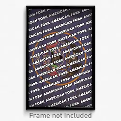 American Fork Utah Poster (UT City Souvenir 11x17 Town Print)