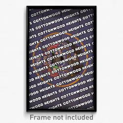 Cottonwood Heights Utah Poster (UT City Souvenir 11x17 Town Print)