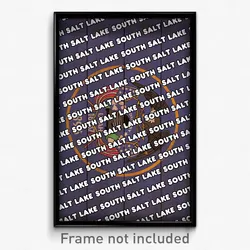 South Salt Lake Utah Poster (UT City Souvenir 11x17 Town Print)