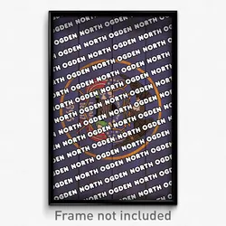 North Ogden Utah Poster (UT City Souvenir 11x17 Town Print)