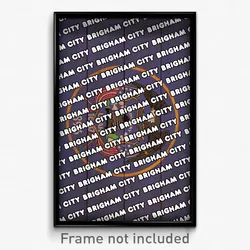 Brigham City Utah Poster (UT City Souvenir 11x17 Town Print)