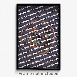 South Ogden Utah Poster (UT City Souvenir 11x17 Town Print)