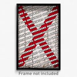 Greensboro Alabama Poster (AL City Souvenir 11x17 Town Print)