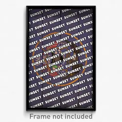 Sunset Utah Poster (UT City Souvenir 11x17 Town Print)