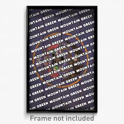 Mountain Green Utah Poster (UT City Souvenir 11x17 Town Print)