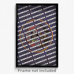Gunnison Utah Poster (UT City Souvenir 11x17 Town Print)