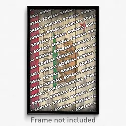 Bonsall California Poster (CA City Souvenir 11x17 Town Print)