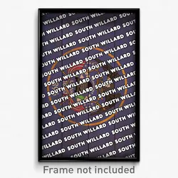 South Willard Utah Poster (UT City Souvenir 11x17 Town Print)