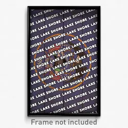Lake Shore Utah Poster (UT City Souvenir 11x17 Town Print)