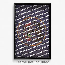 Spring Glen Utah Poster (UT City Souvenir 11x17 Town Print)