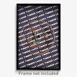 Timber Lakes Utah Poster (UT City Souvenir 11x17 Town Print)
