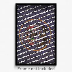 Navajo Mountain Utah Poster (UT City Souvenir 11x17 Town Print)