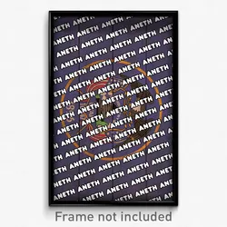 Aneth Utah Poster (UT City Souvenir 11x17 Town Print)